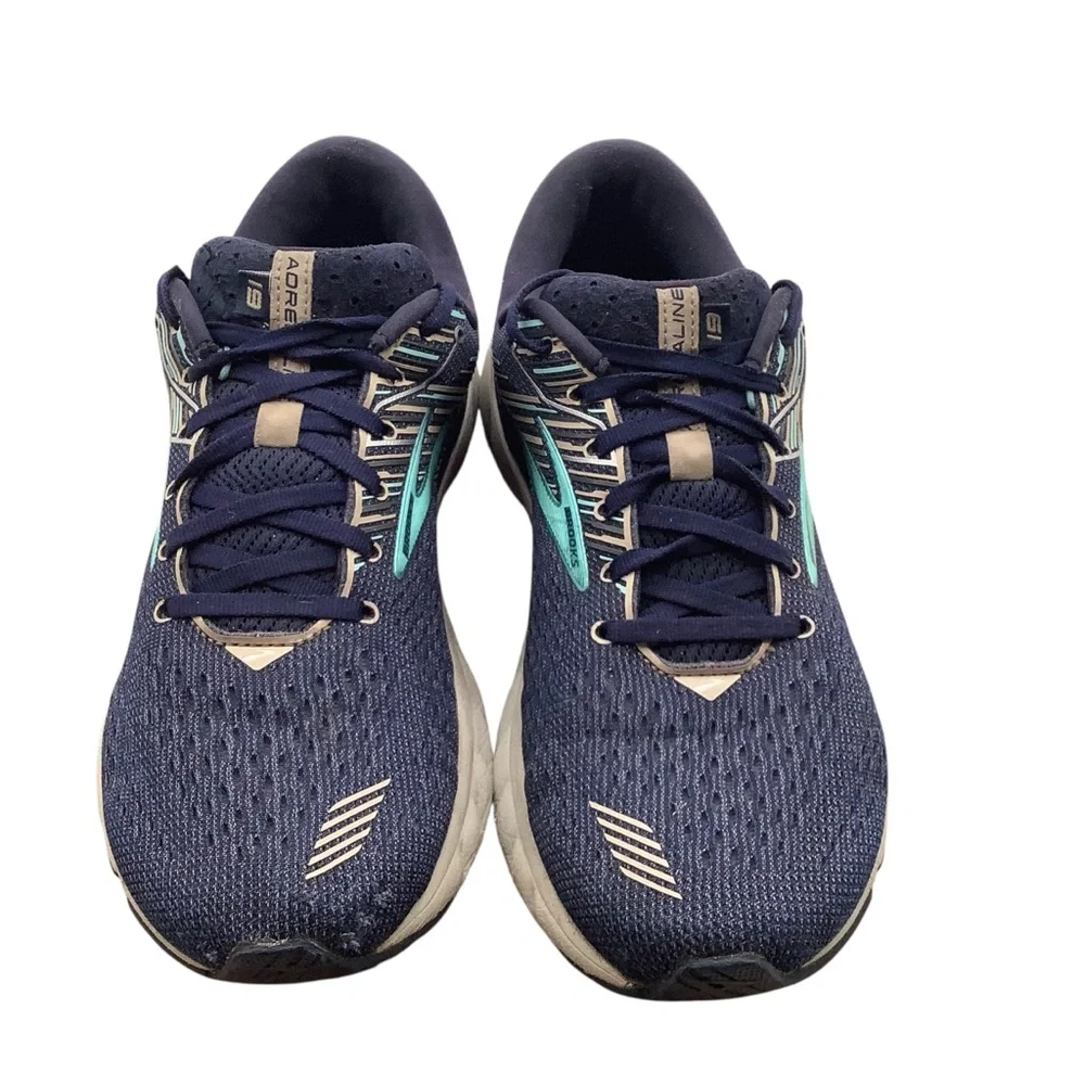 Brooks GTS 19 Aderenaline Navy and‎ Teal Athletic Sneakers